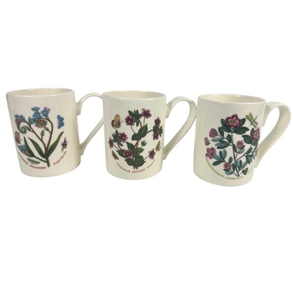 Portmeirion Botanic Garden 12 oz Tankard Coffee/Tea Mugs-Excellent-Set of 3! - Picture 1 of 7
